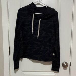 Vuori Black Camo Sweatshirt with Hood
